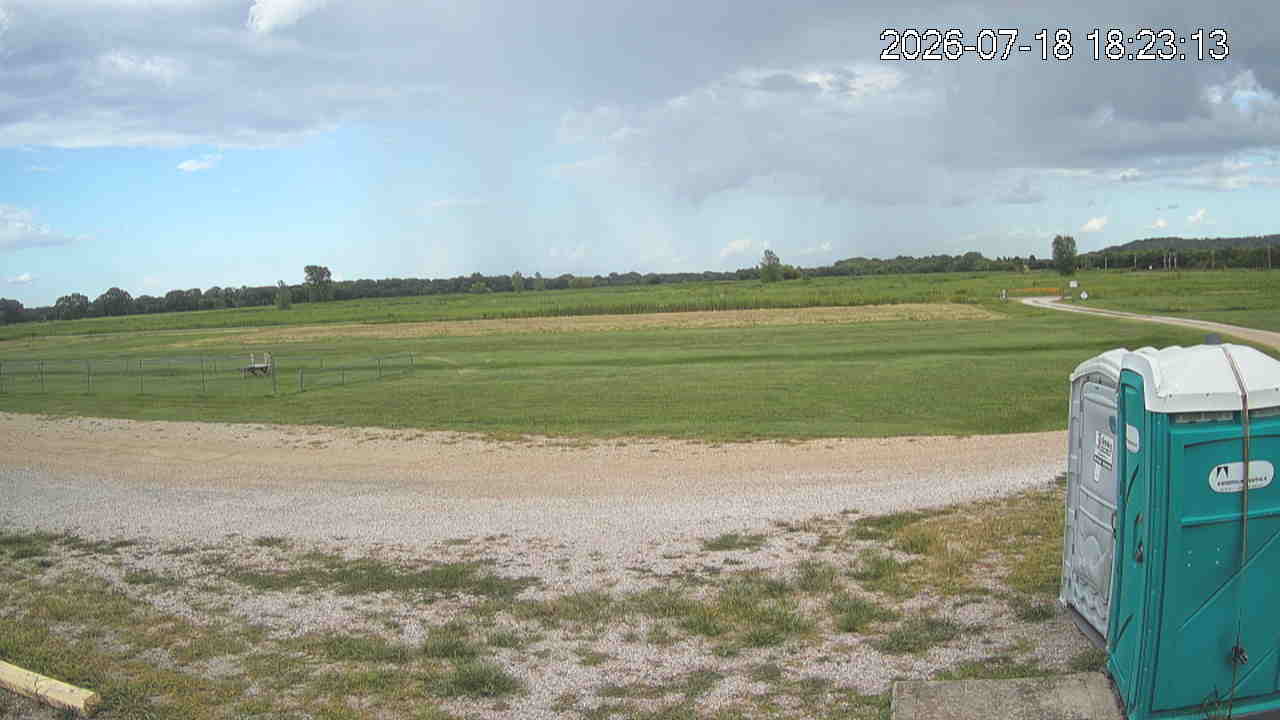 webcam pointing towards gate